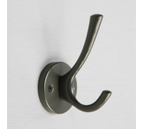 Мебельный крючок CAPPIO SIMPLE, двухрожковый, цвет графит 9617930