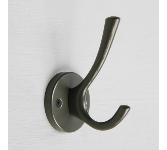 Мебельный крючок CAPPIO SIMPLE, двухрожковый, цвет графит 9617930