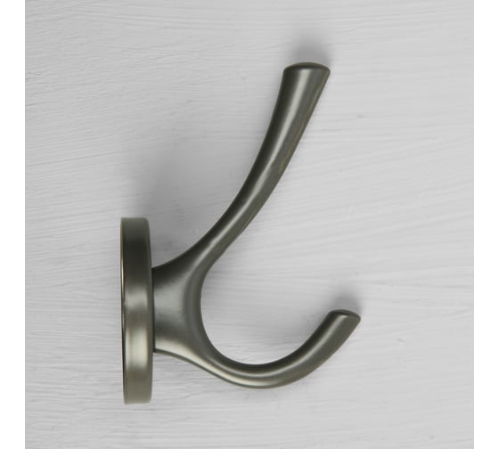 Мебельный крючок CAPPIO SIMPLE, двухрожковый, цвет графит 9617930