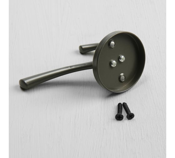Мебельный крючок CAPPIO SIMPLE, двухрожковый, цвет графит 9617930