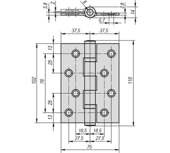 Шарнир KIPP Арт. K1349.06371919