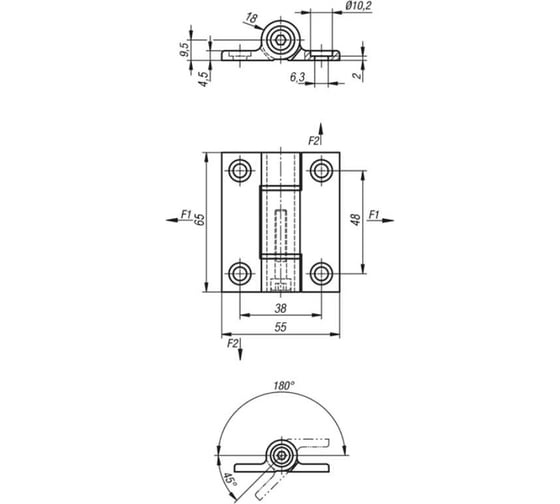 Шарнир KIPP Арт. K1196.55651