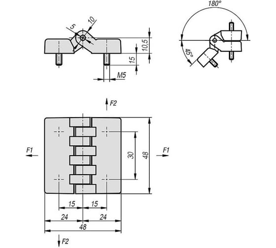 Шарнир KIPP Арт. K1006.05241515