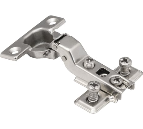 Петля AKS мини полунакладная 08, с креплением H-0, с еврошурупом, AK 81766