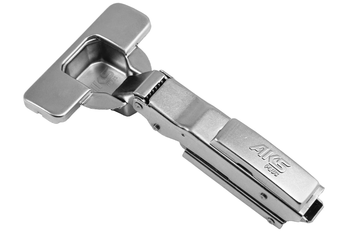 Петля AKS 3D гидравл. накладная 09, 48мм, узкая планка Н-0, clip-on ...