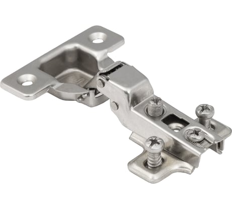 Петля AKS полунакладная 08, 45мм, с креплением Н-0, c еврошурупом, AK 63887