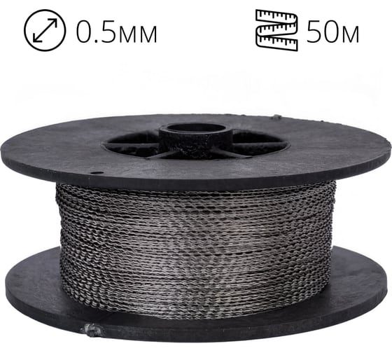 Проволока пломбировочная нержавейка 0,5/50м витая ТПК Технологии Контроля 24261