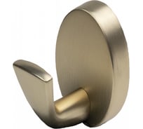 Мебельный крючок AKS QUEEN брашированное золото, однорожковый 90287