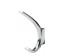 Мебельный крючок AKS SKY, двухрожковый, хром 81523