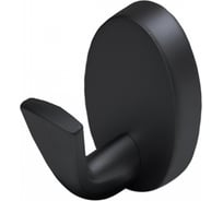 Мебельный крючок AKS QUEEN черный матовый, однорожковый 90285