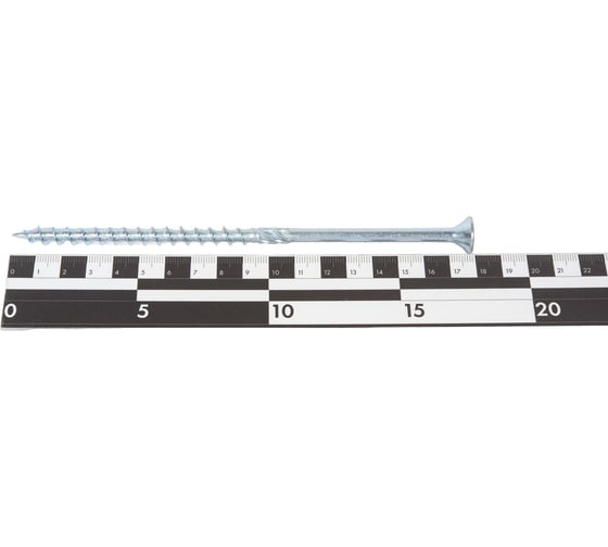 Конструкционный шуруп TULSTOR PT с потайной головкой; голубая оцинковка ; TX40; 8,0 x 180 mm упак 50 шт 903422
