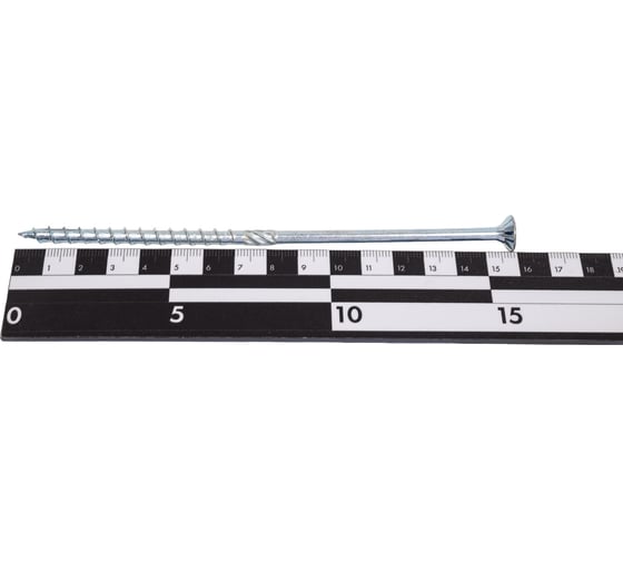 Конструкционный шуруп TULSTOR PT с потайной головкой; голубая оцинковка;TX30; 6,0 x 160 mm упак 100 шт B903029