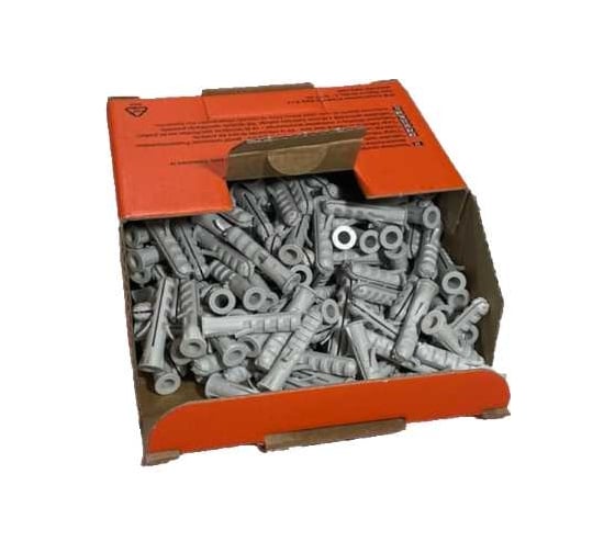 Универсальный потайной дюбель ELEMATIC пластиковый, PA6 EB 5x25 мм, 200 шт. 8701052