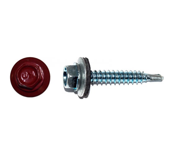Кровельный саморез КРЕП-КОМП 5,5x25 RAL3003, красный рубин 3000шт ск55253003