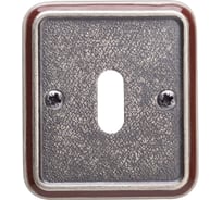 Накладка под сувальдный ключ VAL DE FIORI сереб ант с эм 2 шт INOB 72 AI/WBR