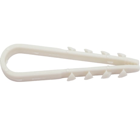 Дюбель хомут для крепления кабеля КРЕП-КОМП цвет-белый 5х10 100шт дх510