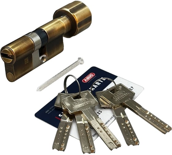 Механизм цилиндровый ABUS vela 2000, 95 мм (65x30в), ключ/вертушка, mx abr, 5 key 11007490