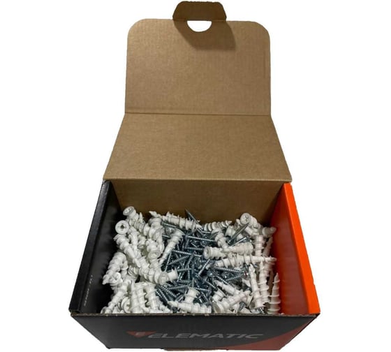 Дюбель винтовой нейлоновый с шурупом Elematic DRIVA NYLON TP12 569442