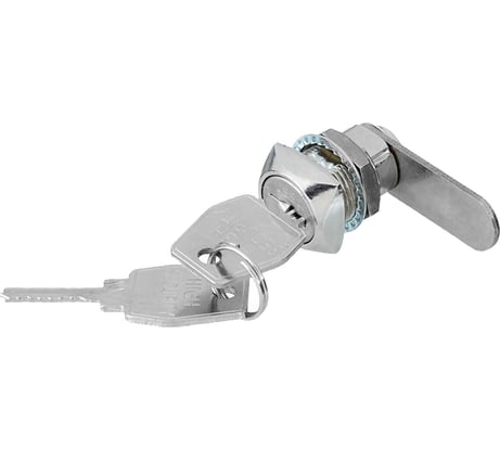 Замок почтовый ОФИСМАГ High Security, длина 20 мм, d - 18,5 мм, 90 грамм, фиксатор ключа, прямой ригель, гайка 671239