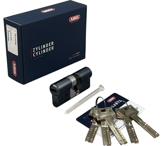 Цилиндровый механизм ABUS vela 2000 130 мм (50x80), ключ/ключ, mx mbl, 5 ключей 11007052
