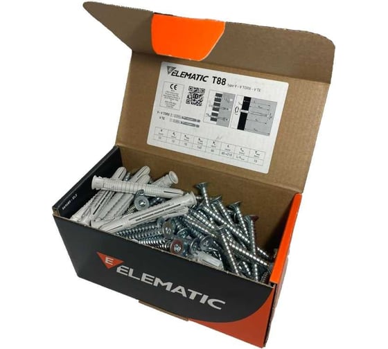 Дюбель-гвоздь потайной Elematic TORX 8x100 567002