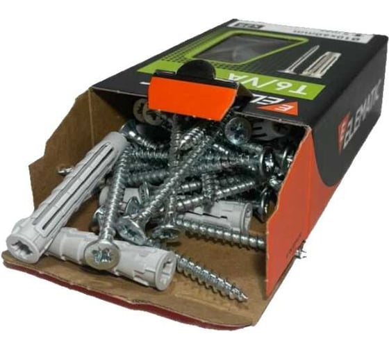 Дюбель с шурупом потайной Elematic T6/VA 10x60 565884