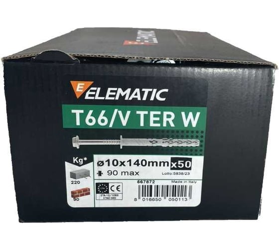 Дюбель фасадный Elematic TER W 10x140/90 567872