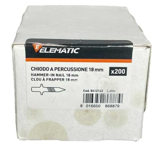 Дюбель-гвоздь стальной Elematic L=18 мм 8412122