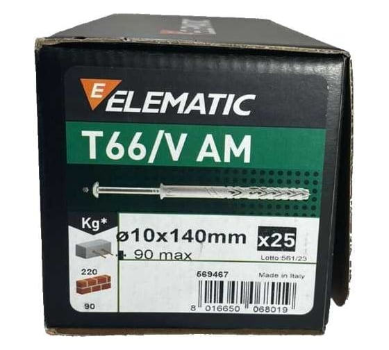 Дюбель-гвоздь распорный под звёздочку Elematic AM 10x140/90 569467