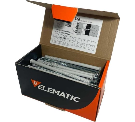 Дюбель-гвоздь потайной Elematic TS TORX 8x150/100 567854
