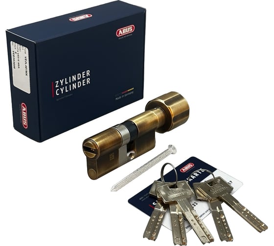 Механизм цилиндровый ABUS vela 2000 80(40x40в) ключ/вертушка mx abr (5 key) 11007467