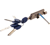 Цилиндр DOORLOCK V K2300AB N серия Variant, никелированный, 35x35 мм, кл/пов. кнопка, 5 перф.ключей 79090