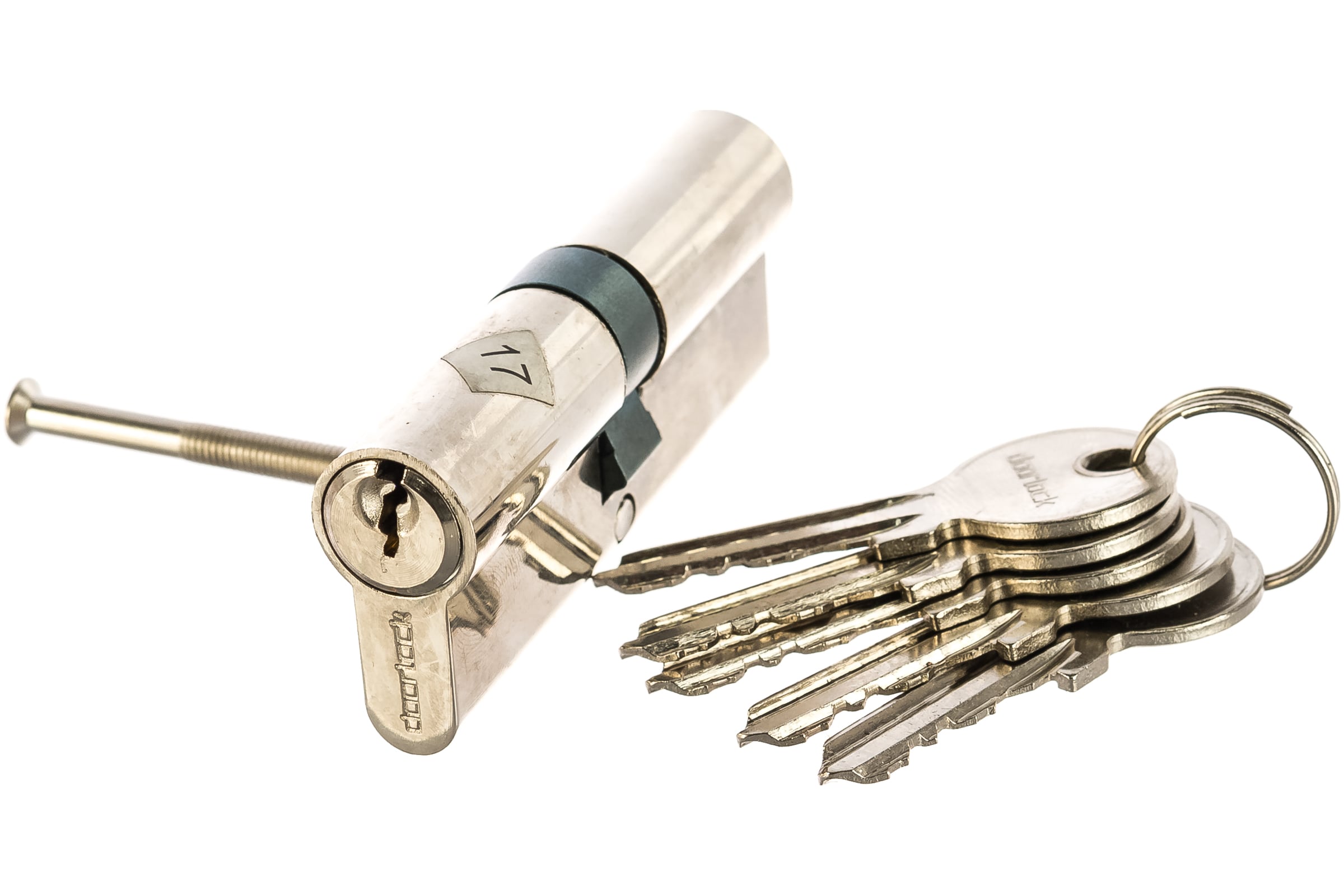 Цилиндр DOORLOCK V 2200Z N серия Variant, никелированный, 40x40 мм