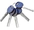Цилиндр DOORLOCK V K2300AB N серия Variant, никелированный, 50x50 мм, кл/пов. кнопка, 5 перф.ключей 79095 4