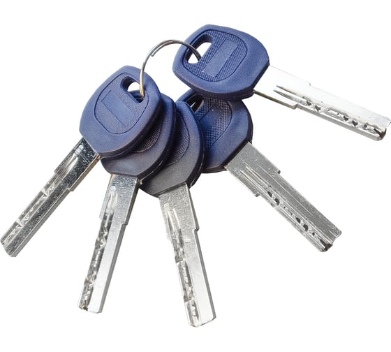 Цилиндр DOORLOCK V K2300AB N серия Variant, никелированный, 60xK50 мм, кл/пов. кнопка, 5 перф.ключей 79099