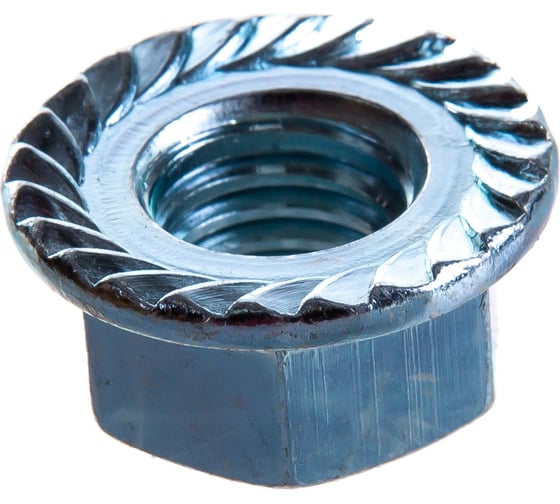 Гайка Госкреп DIN 6923, M12, 50 шт., пакет КР.050303 6-0037530