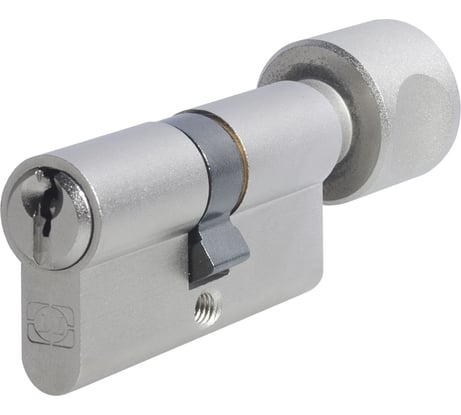 Цилиндр DOORLOCK DL Standard Z30xK30 мм PN матовый никель с поворотной кнопкой, 3 ключа 72036