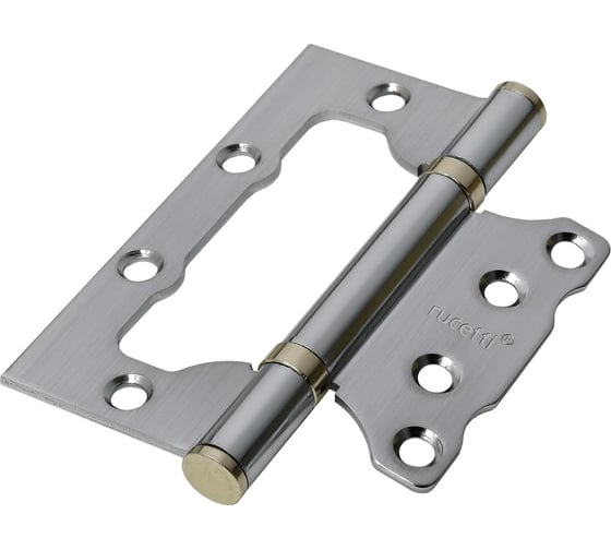 Стальная петля без врезки Rucetti RFH-100х75х2.5 SC мат. хром 109136