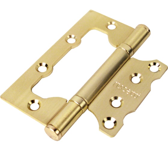 Стальная петля без врезки Rucetti RFH-100х75х2.5 SG мат. золото 109066