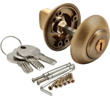 Завёртка с цилиндром Rucetti MH-CYL MAB матовая античная бронза 140031