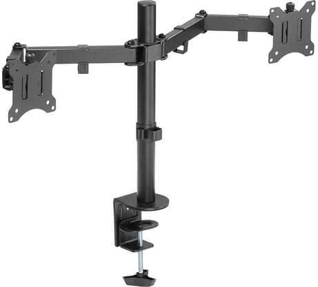 Кронштейн для двух мониторов SONNEN настольный Vesa 75x75, 100x100, 17-32, до 16 кг, Static 455943