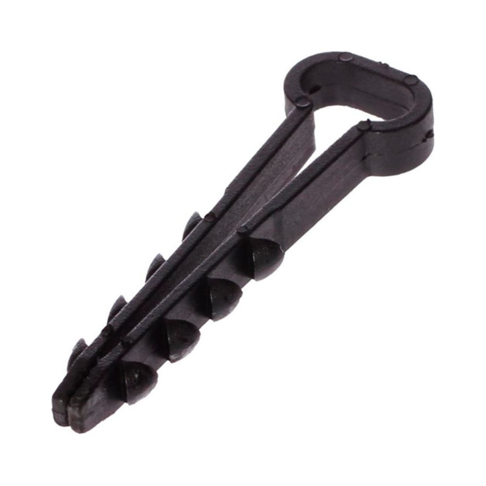 Дюбель-хомут Урал ПАК для плоского кабеля, черный, 5-8 мм, упаковка 50 ...