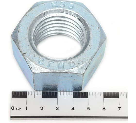 Гайка Море-Метизов DIN 934, класс прочности 12, цинк, M36, 5 шт. GAYKA934M365CM