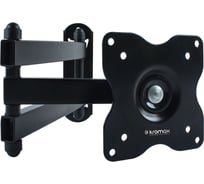 Настенный стальной кронштейн KROMAX для TV 10-28 max 30кг 5 ст св. пов.180 DIX-15 Black