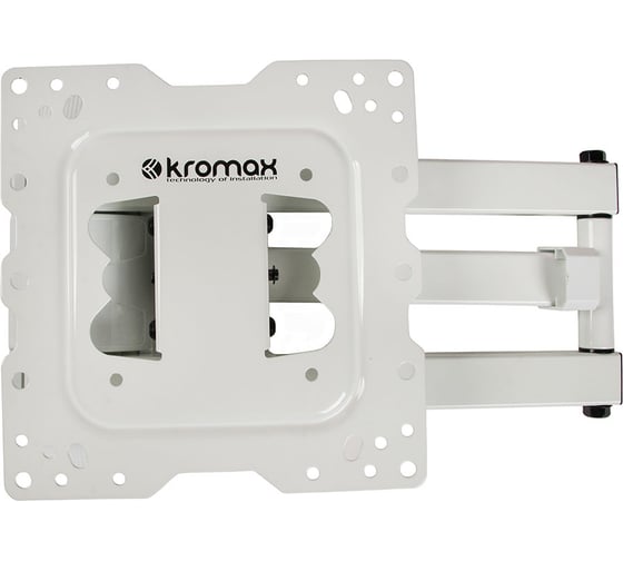 Настенный стальной кронштейн KROMAX для TV 22-55 max 40кг 5 ст св. нак. ±15 DIX-18 white