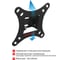 Настенный стальной кронштейн KROMAX для TV 15-32 max 20кг 1 ст св, нак.+ 5 -15 LCD-02 black 2