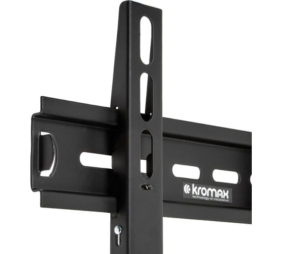 Настенный стальной кронштейн KROMAX для TV 15-42 max 35кг 0 ст св. VEGA-13 black