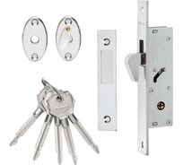 Замок врезной узкопрофильный VETTORE vеttore 72 (под крестовой ключ, 5 ключей) cp (хром) 20326