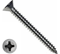 Саморез КРЕП-КОМП потайной, нержавейка, PH DIN 7982 А2, универсальный, 3.5x38 500 шт. спн3538 31898820