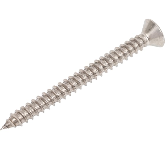 Саморез КРЕП-КОМП потайной, нержавейка, PH DIN 7982 А2, универсальный, 3.5x38 500 шт. спн3538 1